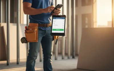 estimate software for drywall contractors creating a professional bid from a phone