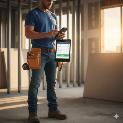 estimate software for drywall contractors creating a professional bid from a phone