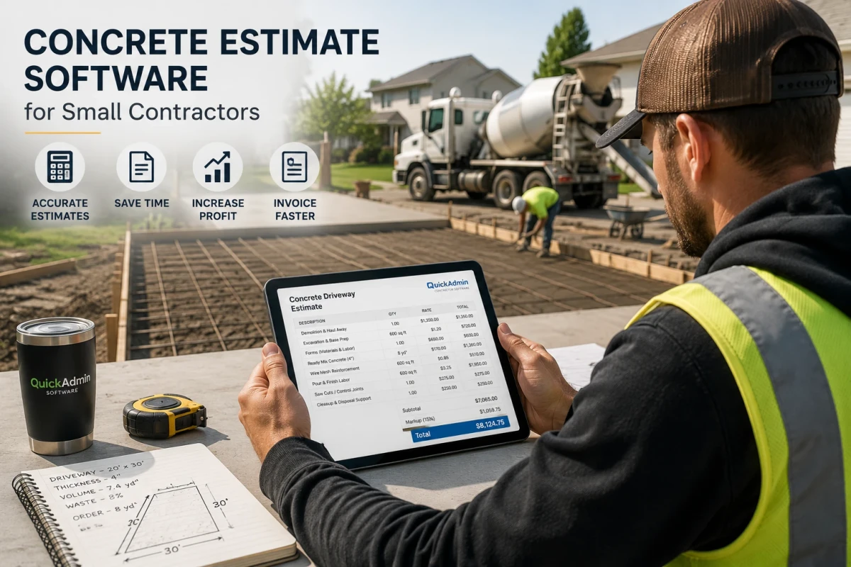 concrete estimate software for small contractors 2026