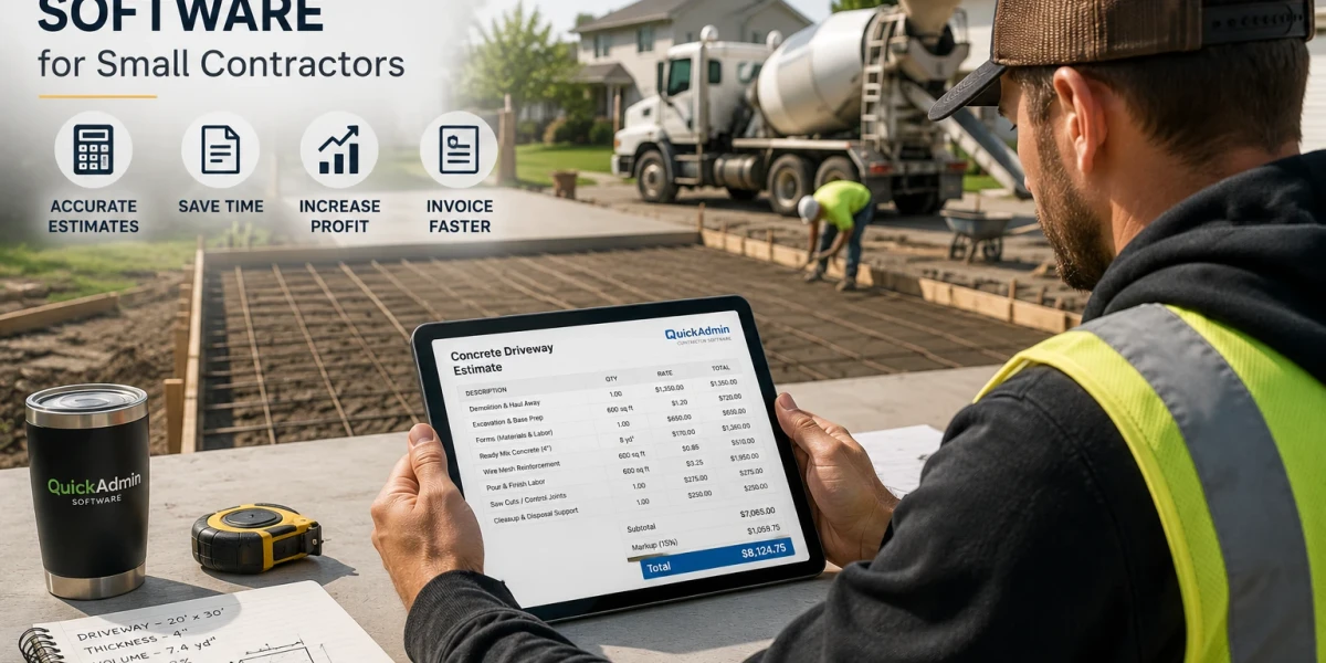 concrete estimate software for small contractors 2026