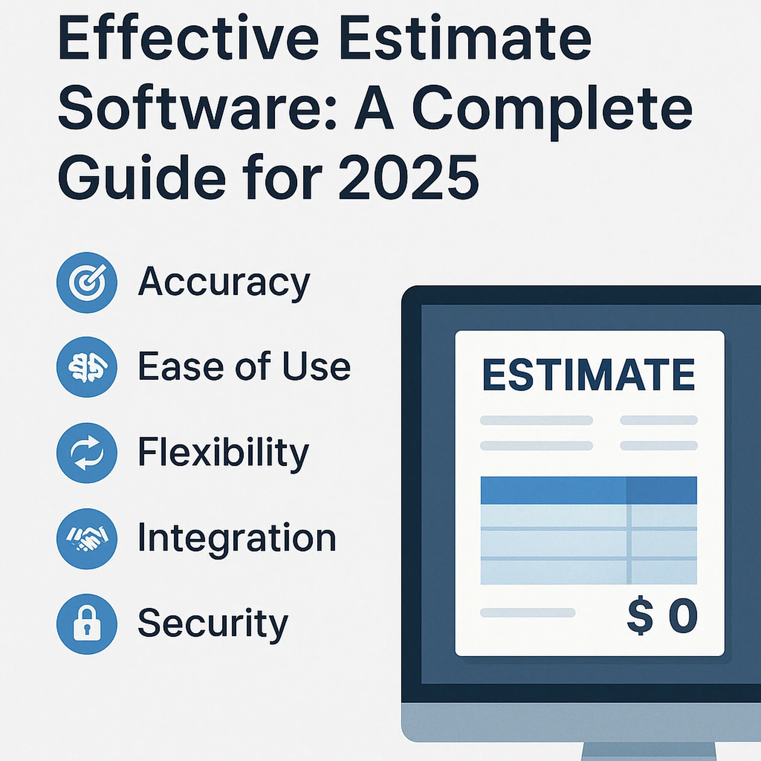 Top 5 Estimate Software Features for 2025