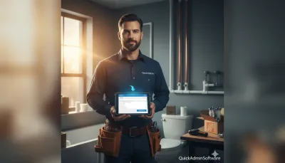 estimate software for plumbers creating a quote and invoice from a phone