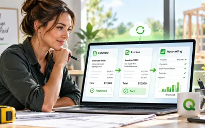 QuickAdmin handyman estimate and invoice software for repairs labor and materials