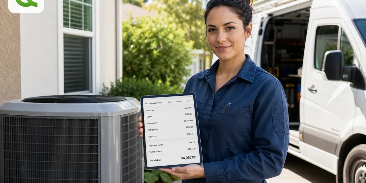 hvac estimate software and invoice workflow for contractors 2026