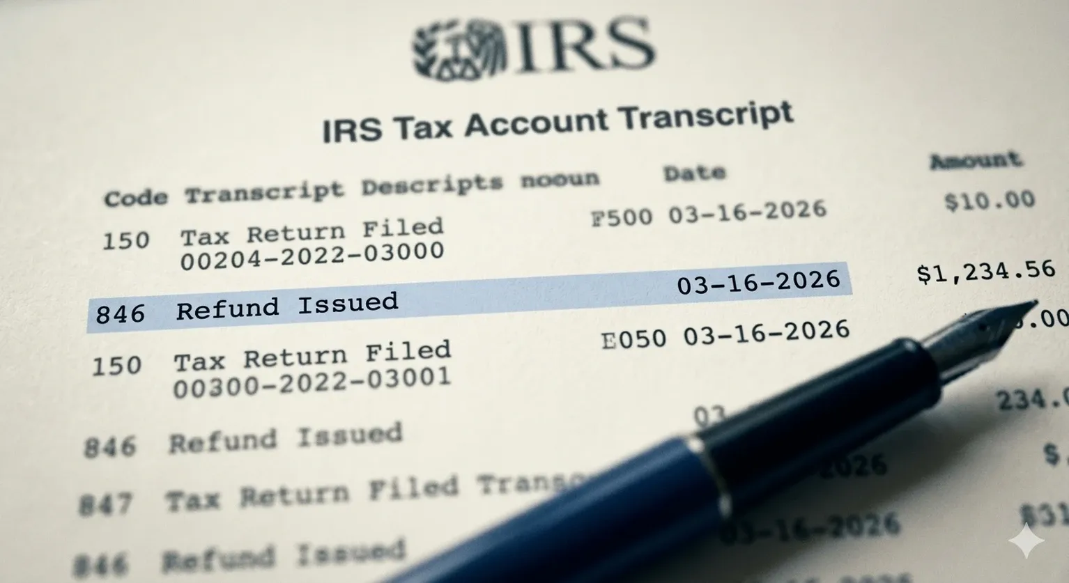 irs-tax-account-transcript-code-846