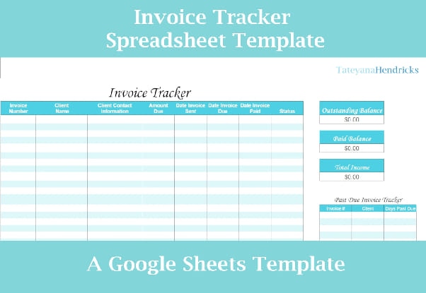 invoice traker template