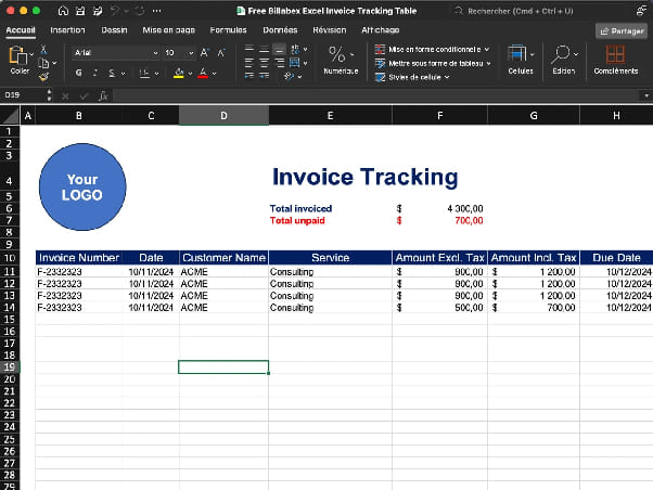 invoice tracking